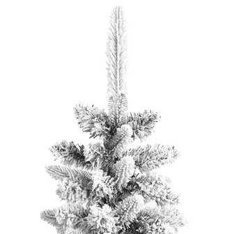 Kunstkerstboom met sneeuw smal 120 cm PVC en PE 5