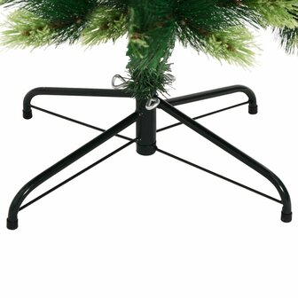 Kunstkerstboom met scharnieren en standaard 120 cm 6