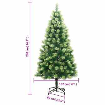 Kunstkerstboom met scharnieren en standaard 240 cm 9