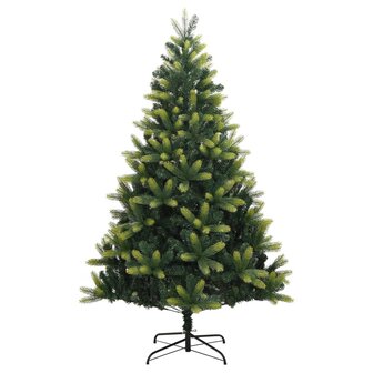 Kunstkerstboom met scharnieren en standaard 210 cm 2