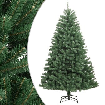 Kunstkerstboom met scharnieren en standaard 270 cm groen 1