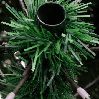 Kunstkerstboom met scharnieren en standaard 270 cm groen 7