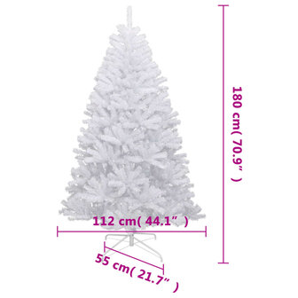 Kunstkerstboom met scharnieren en sneeuw 180 cm 9