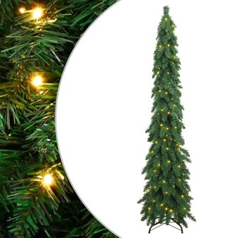 Kunstkerstboom met verlichting 130 LED&amp;apos;s 210 cm 1