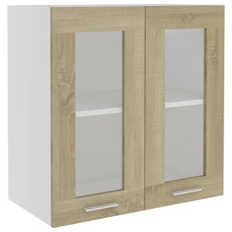 Hangkast 60x31x60 cm bewerkt hout sonoma eikenkleurig 2