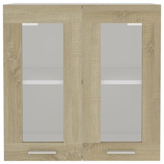 Hangkast 60x31x60 cm bewerkt hout sonoma eikenkleurig 6