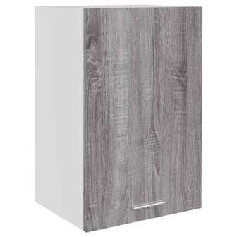 Wandkast 39,5x31x60 cm bewerkt hout grijs sonoma eikenkleurig 2