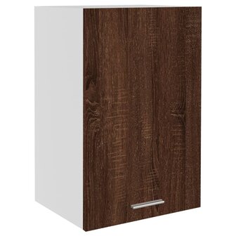 Wandkast 39,5x31x60 cm bewerkt hout bruin eikenkleur 2