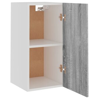 Hangkast 29,5x31x60 cm bewerkt hout grijs sonoma eikenkleurig 6