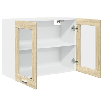 Hangkast 80x31x60 cm spaanplaat sonoma eikenkleurig 6