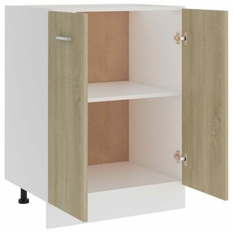 Onderkast 60x46x81,5 cm bewerkt hout sonoma eikenkleurig 5