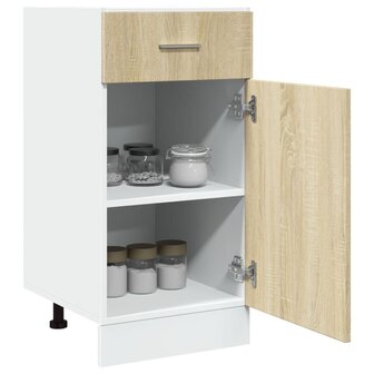 Onderkast met lade 40x46x81,5 cm spaanplaat sonoma eikenkleurig 4