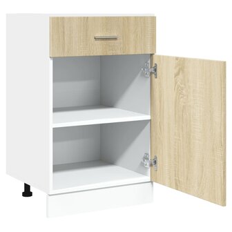 Onderkast met lade 50x46x81,5 cm spaanplaat sonoma eikenkleurig 4