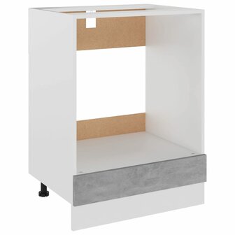 Ovenkast 60x46x81,5 cm bewerkt hout betongrijs 2