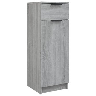 Badkamerkast 32x34x90 cm bewerkt hout grijs sonoma eikenkleurig 2