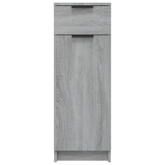 Badkamerkast 32x34x90 cm bewerkt hout grijs sonoma eikenkleurig 6