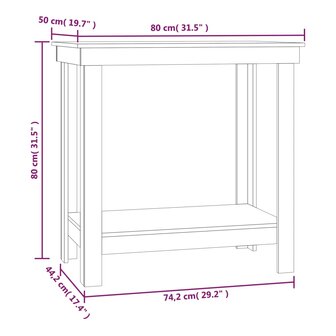 werkbank 80x50x80 cm massief grenenhout zwart 8