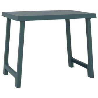 Campingtafel hout-look 79x56x64 cm PP groen 2