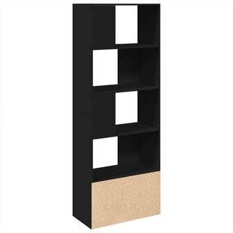 Boekenkast 70x36x189 cm bewerkt hout zwart 5