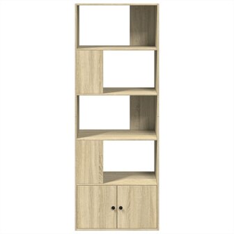 Boekenkast 70x36x189 cm bewerkt hout sonoma eikenkleurig 3