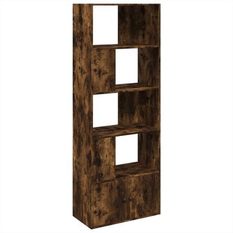 Boekenkast 70x36x189 cm bewerkt hout gerookt eikenkleurig 2