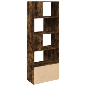 Boekenkast 70x36x189 cm bewerkt hout gerookt eikenkleurig 5