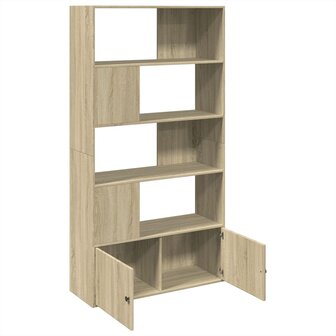 Boekenkast 100x36x189 cm bewerkt hout sonoma eikenkleurig 6