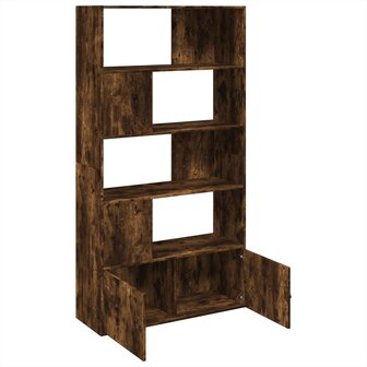 Boekenkast 100x36x189 cm bewerkt hout gerookt eikenkleurig 6