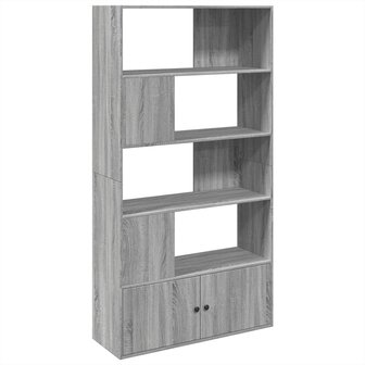 Boekenkast 100x36x189 cm bewerkt hout grijs sonoma eikenkleurig 2