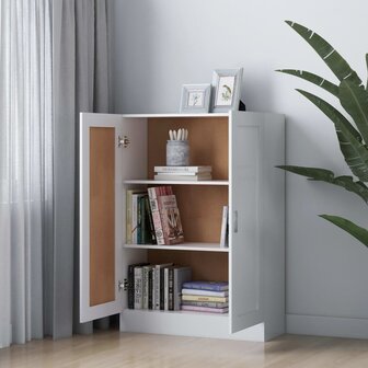 Boekenkast 82,5x30,5x115 cm bewerlt hout wit 3