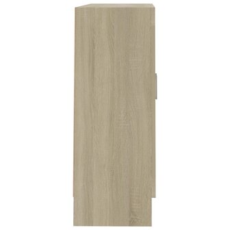 Vitrinekast 82,5x30,5x80 cm bewerkt hout sonoma eikenkleurig 7