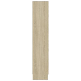 Vitrinekast 82,5x30,5x150 cm bewerkt hout sonoma eikenkleurig 7