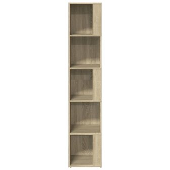 Hoekkast 33x33x164,5 cm bewerkt hout sonoma eikenkleurig 6