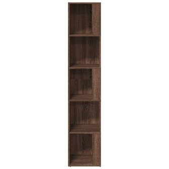 Hoekkast 33x33x164,5 cm bewerkt hout bruin eikenkleur 4