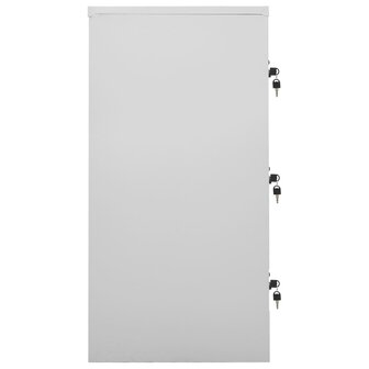 Lockerkasten 2 st 90x45x92,5 cm staal lichtgrijs 4