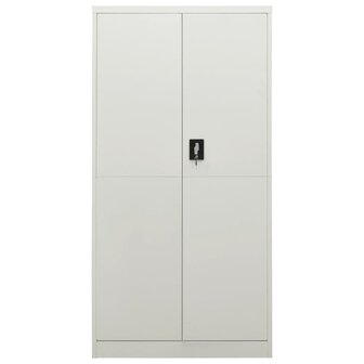 Lockerkast 90x40x180 cm staal lichtgrijs 2