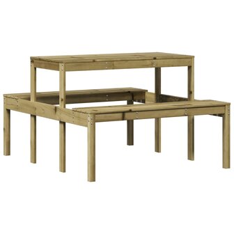 Picknicktafel 110x134x75 cm ge&iuml;mpregneerd grenenhout 2