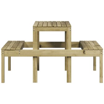 Picknicktafel 110x134x75 cm ge&iuml;mpregneerd grenenhout 5