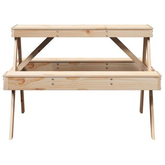 Picknicktafel 105x134x75 cm massief grenenhout 4