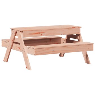 Picknicktafel met zandbak voor kinderen massief douglashout 2