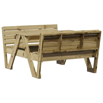 Picknicktafel voor kinderen 88x122x58 cm ge&iuml;mpregneerd hout 2