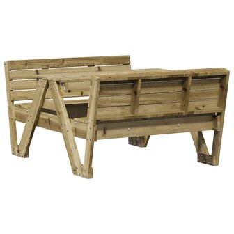 Picknicktafel voor kinderen 88x122x58 cm ge&iuml;mpregneerd hout 6