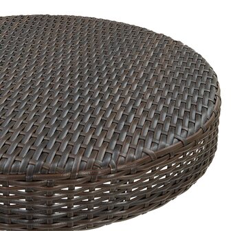 3-delige Tuinbarset met kussens poly rattan bruin 7