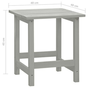 Tuinstoel Adirondack met tafel massief vurenhout grijs 12