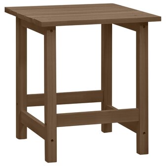 Tuinstoel Adirondack voetenbank tafel massief vurenhout bruin 12