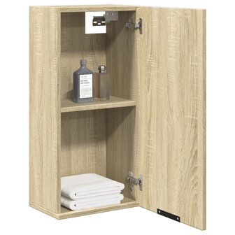 Badkamerkast wandgemonteerd 32x20x67 cm sonoma eikenkleurig 4