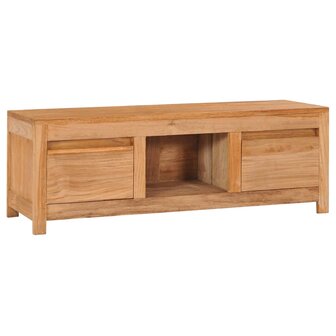 Tv-meubel 100x30x35 cm massief teakhout 1