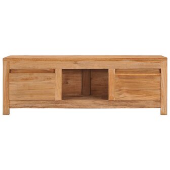 Tv-meubel 100x30x35 cm massief teakhout 2