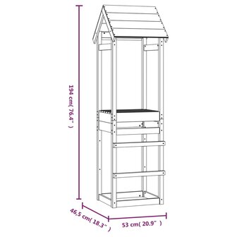  Speeltoren 53x46,5x194 cm massief douglashout 8