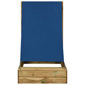 Zandbak met dak 80x60x97,5 cm ge&iuml;mpregneerd grenenhout 3